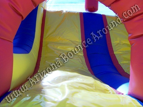 Christmas themed inflatable obstacle course